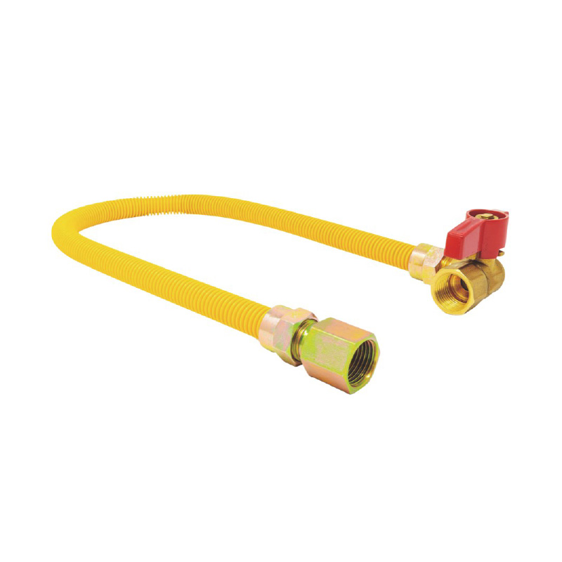 KL88124 Conector de gas de acero inoxidable